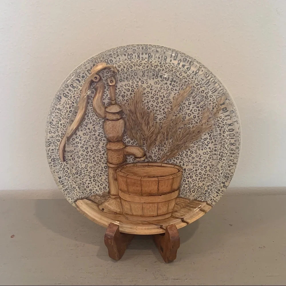 Vintage Lucite Round Trivet